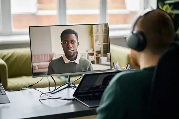 image of online mediation Stevenage in progress.