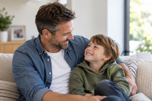 father and child happy - child maintenance mediation Stevenage